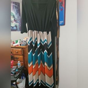 Colorful maxi dress